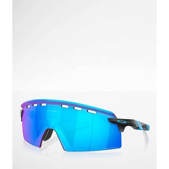 NEW OAKLEY men's encoder strike vented sunglasses in matte black/sapphire